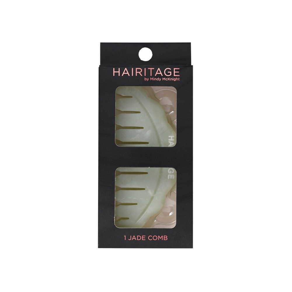 🌿✨ Hairitage Good Vibes Jade Comb Scalp Massager NWT | OS